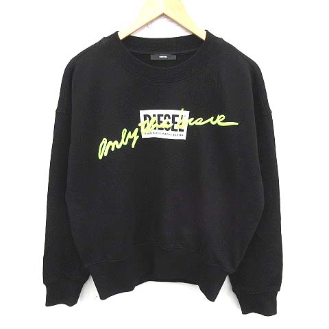 ディーゼル DIESEL トレーナー スウェット ロゴ プリント 刺繍 長袖 XS  
