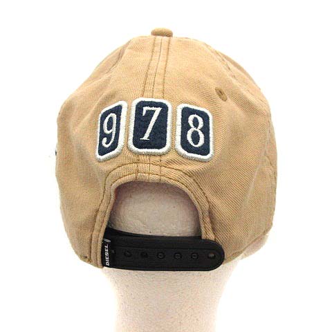 DIESEL ベージュ キャップ II ディーゼル DIESEL 帽子 キャップ 野球帽 ワッペン 2 ベージュ