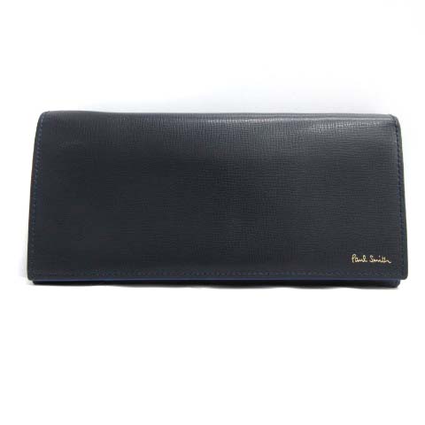 ポールスミス Paul Smith 長財布 二つ折り 小銭入れ レザー 紺 ネイビー Pj メンズ 081 ベクトルパーク ポールスミス Paul Smith 長財布 二つ折り 小銭入れ レザー 紺 ネイビー Pj メンズ 081 ベクトルパーク