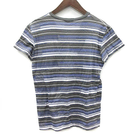ディオールオム Dior HOMME Tシャツ カットソー Vネック ボーダー 半袖 