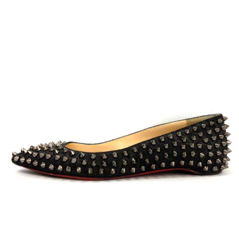 クリスチャンルブタン Christian louboutin パンプス フラット ポイン 