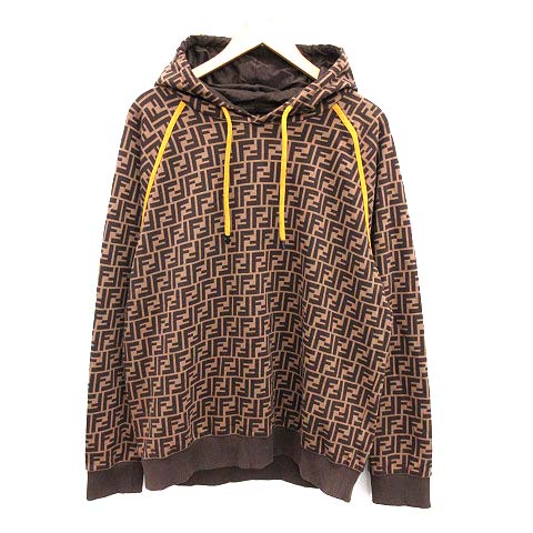 フェンディ FENDI ズッカ柄 パーカー スウェット プルオーバー 総柄 