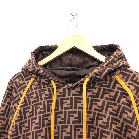フェンディ FENDI ズッカ柄 パーカー スウェット プルオーバー 総柄 