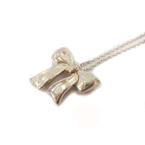 ティファニー TIFFANY & CO. ネックレス ペンダント リボンモチーフ 