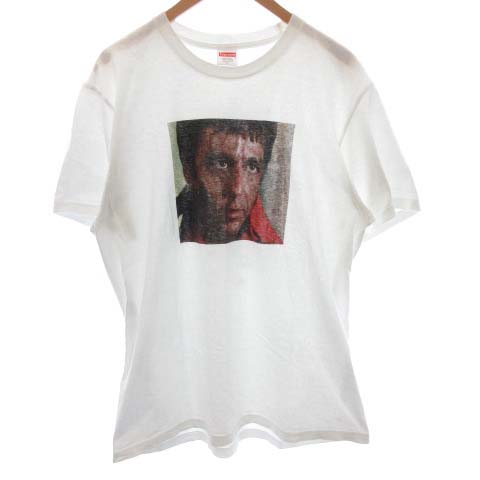 新品未使用 Supreme × スカーフェイス アル・パチーノ コラボ Tシャツ グレー M Al Pacino Scarface シュプリーム シュプリーム SUPREME 17AW スカーフェイス アルパチーノ SCARFACE