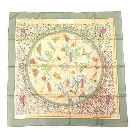 エルメス HERMES カレ90 www.hermes.com エルメスドットコム 世界地図  