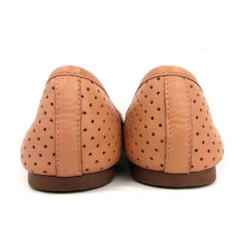 パンプス トリーバーチ ピンク ベージュ 23.5 トリーバーチ TORY BURCH パンプス フラットシューズ パンチング