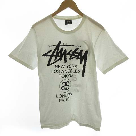 ステューシー Stussy Tシャツ カットソー 半袖 ロゴ S 白 ホワイト Nm メンズ 081 ベクトルパーク