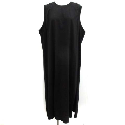 ハイク Hyke ss 1 S ワンピース ロング コットン ノースリーブ 黒 ブラック Ek レディース 081 ベクトルパーク