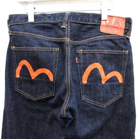 EVISU No.2 2000 34×35 エヴィス デニム オレンジ エヴィス EVISU NO.2 Lot2000 オレンジカモメ デニムパンツ
