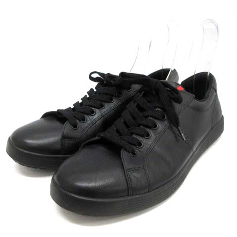 プラダスポーツ PRADA SPORT スニーカー シューズ レザー 8 27.5cm 黒 