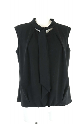 ルネ Rene 18年製 ノースリーブリボンブラウス シャツ 34 Xs 黒 ブラック Pj レディース 081 ベクトルパーク ルネ Rene 18年製 ノースリーブリボンブラウス シャツ 34 Xs 黒 ブラック Pj レディース 081 ベクトルパーク