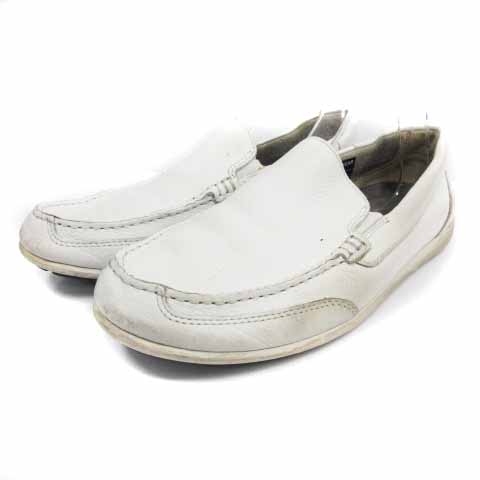 ロックポート Rock Port ローファー スリッポン レザー 25cm 白 ホワイト Hz29 メンズ 081 ベクトルパーク