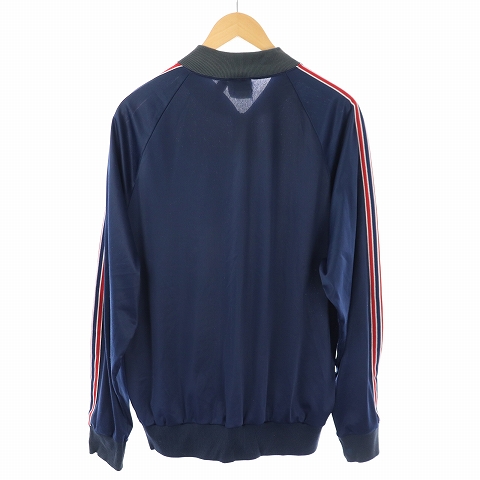 70's ATP USA製アディダス トラックジャケット ジャージ トレフォイル 70's adidas ATPトラックジャージ 青x白 セットアップ 実寸(XL位
