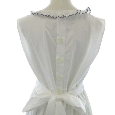 ミュウミュウ miumiu 2019年製 ワンピース ロング フリル 刺繍 リボン  