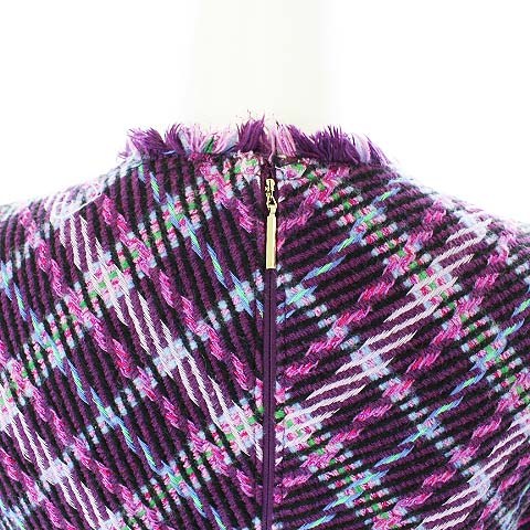 ケイトスペード KATE SPADE プレイドツイードドレス plaid tweed dress 