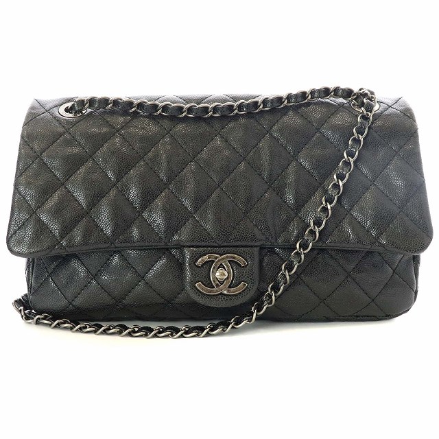 シャネル CHANEL マトラッセ30 キャビアスキン ショルダーバッグ 