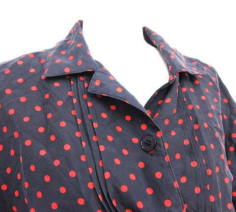 バーバリー ロンドン BURBERRY シルク100％ シャツワンピース