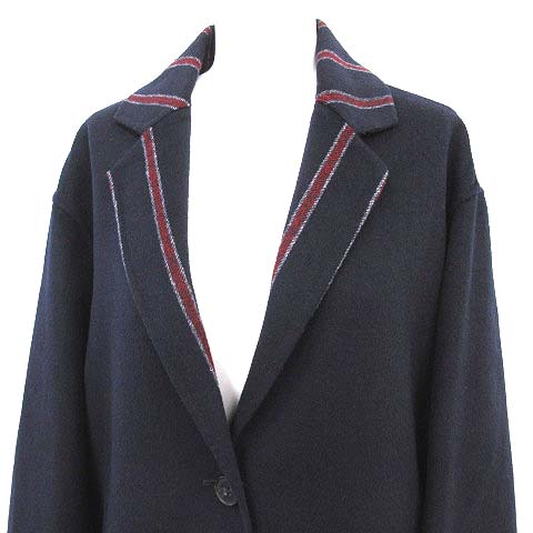 トミーヒルフィガー チェスターコート ロングコート ネイビー 紺 楽天