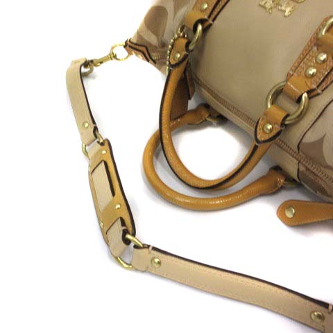 COACH 12947 オプアート ハンドバッグ ベージュ コーチ COACH マディソン オプアート サブリナ ハンドバッグ
