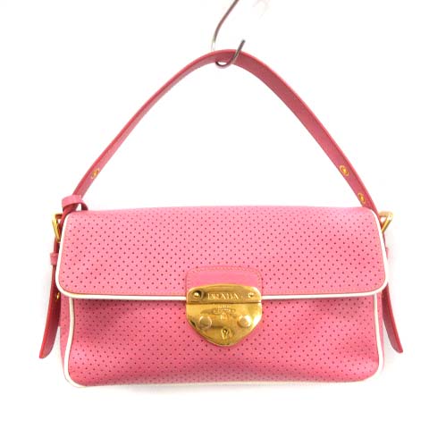 プラダ PRADA サフィアーノ SAFFIANO FORI パンチング レザー 
