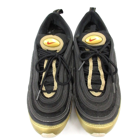 ナイキ Nike エアマックス 97 Air Max 97 Qs スニーカー ロゴ 切替 27cm 黒 ブラック ゴールド At5458 002 Sr D メンズ 081 ベクトルパーク