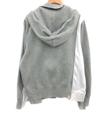 ナイキ NIKE サカイ sacai 19AW ダブルジップ フーディ パーカー 