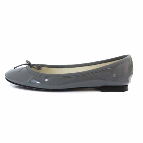 Repetto バレエシューズ エナメル グレー レペット Repetto CENDRILLON バレエシューズ フラット エナメル