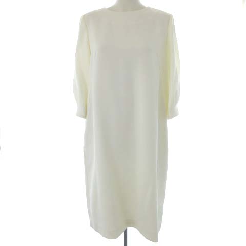 アドーア Adore ワンピース ひざ丈 七分袖 38 M アイボリー Ek レディース 081 ベクトルパーク