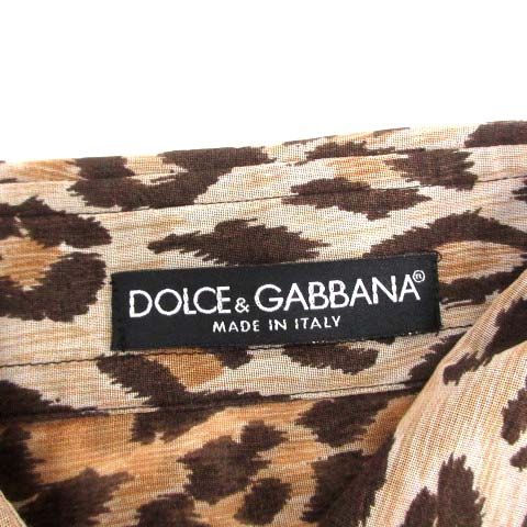 ドルチェ&ガッバーナ ドルガバ DOLCE&GABBANA シャツ レオパード
