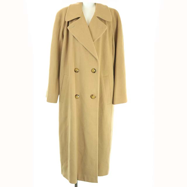 希少 黒入荷! アクアスキュータム Aquascutum ヘリンボーン チェスターコート ダブル - チェスターコート