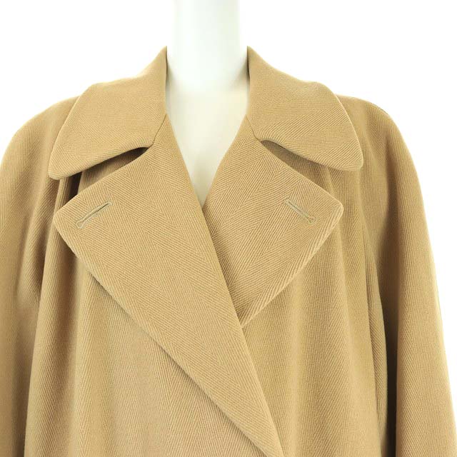 希少 黒入荷! アクアスキュータム Aquascutum ヘリンボーン チェスターコート ダブル - チェスターコート