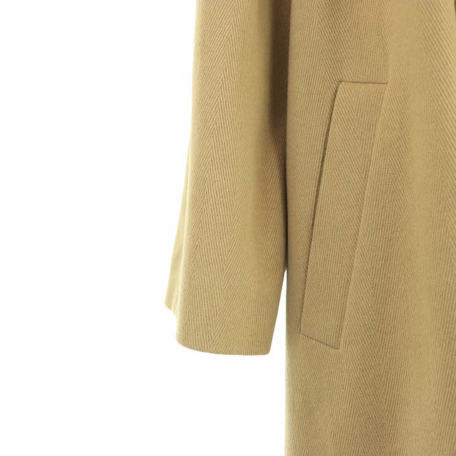 希少 黒入荷! アクアスキュータム Aquascutum ヘリンボーン チェスターコート ダブル - チェスターコート