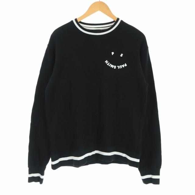 ポールスミス Paul Smith Ps 21ss スウェット トレーナー プルオーバー 長袖 プリント L 黒 ブラック St メンズ 081 ベクトルパーク