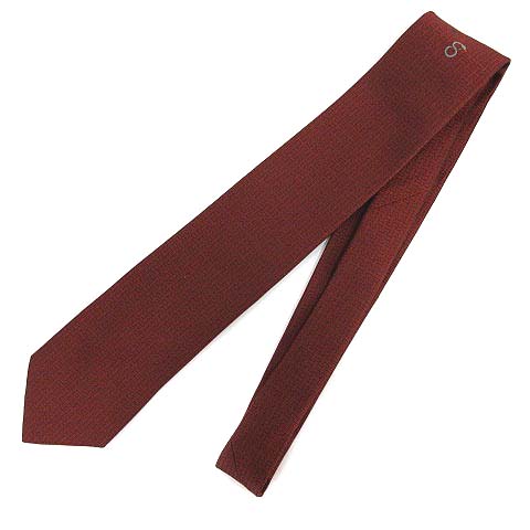 エルメス HERMES ネクタイ シルク H織り 蛇 スネーク 刺繍 ワン