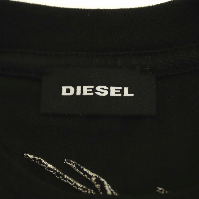 ディーゼル Diesel 子供服 Tシャツ カットソー 半袖 刺繍 龍 鳥 バックロゴ 8 127cm 黒 ブラック Pj キッズ 081 ベクトルパーク