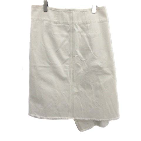 セリーヌ CELINE フィービー期 ラップ スカート ひざ丈 コットン 40 M  