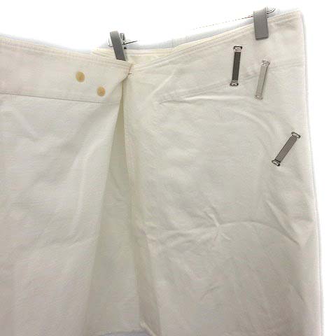 セリーヌ CELINE フィービー期 ラップ スカート ひざ丈 コットン 40 M