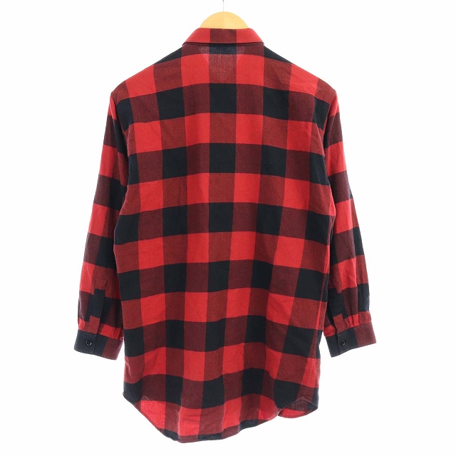 ディオールオム Dior HOMME 14AW シャツ 七分袖 ブロックチェック 比翼 