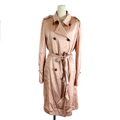 アナイ Anayi トレンチコート スプリングコート 長袖 リボン コットン混 36 S ピンクベージュ An3 レディース 081 ベクトルパーク