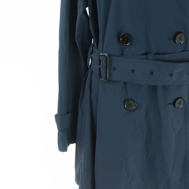 マッキントッシュ Mackintosh トレンチコート ダブル ロング ミドル丈 ベルト ナイロン 44 S 紺 ネイビー St メンズ 081 ベクトルパーク