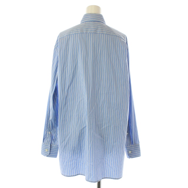 プラダ PRADA 20SS ブラウス シャツ 長袖 プルオーバー ストライプ 36 