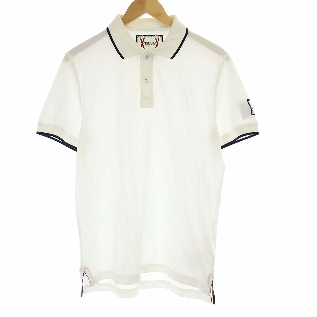 モンクレール MONCLER GAMME BLUE 半袖ポロシャツ トリコロール ライン 