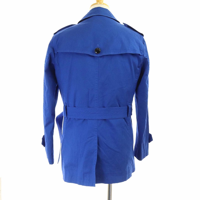 バーバリーブルーレーベル　ナイロンコート　ネイビー　38 八分袖 Aライン バーバリーブラックレーベル BURBERRY BLACK LABEL ダブルトレンチ