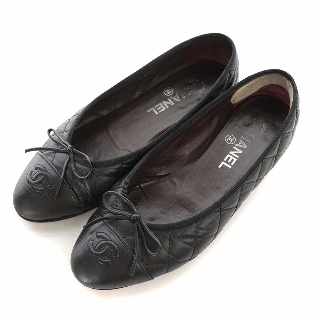 シャネル CHANEL マトラッセ ココマーク バレエシューズ パンプス  