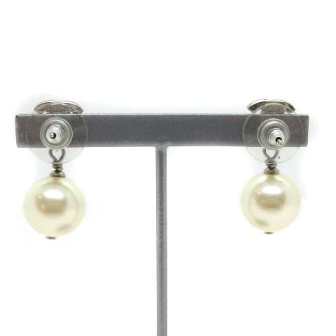 シャネル CHANEL 11A ピアス ココマーク パール ラインストーン 白