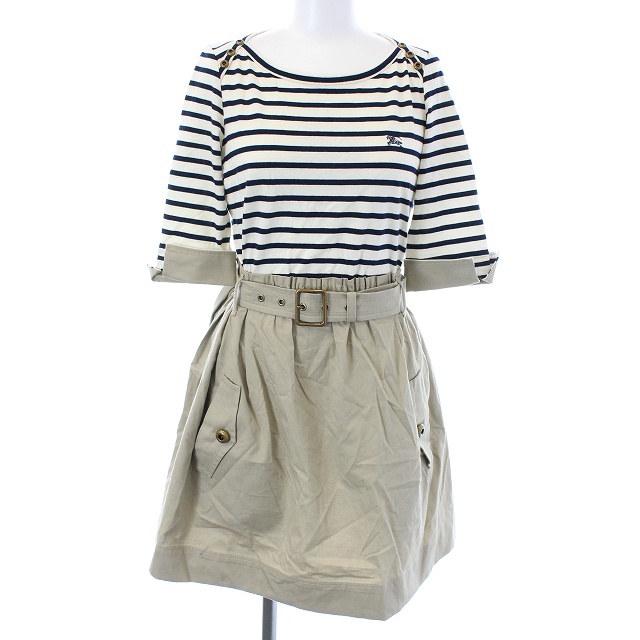 バーバリーブルーレーベル BURBERRY BLUE LABEL ドッキングワンピース  