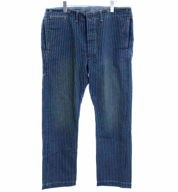 ダブルアールエル RRL ラルフローレン ウォバッシュ デニムパンツ