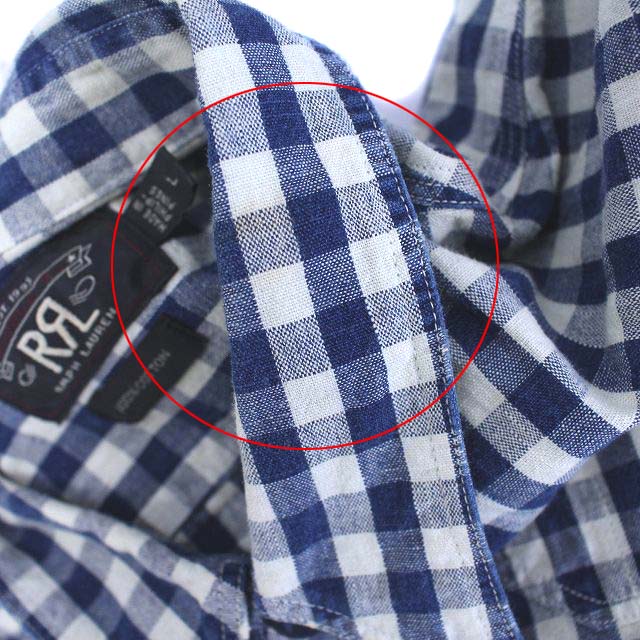 ダブルアールエル RRL ラルフローレン シャツ ギンガムチェック 長袖 