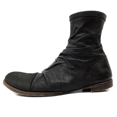 マーシェルシェ Marchercher エンジニアブーツ ショート レザー 42 26cm 黒 ブラック Sr2 メンズ 081 ベクトルパーク